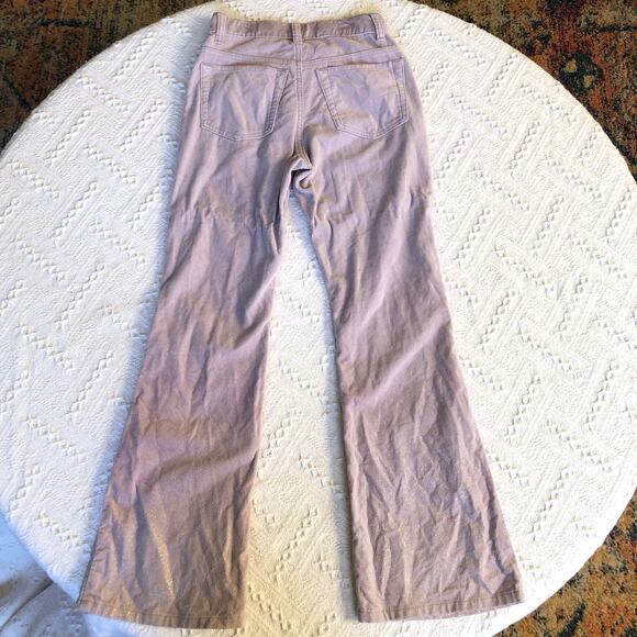 GAP Kids Twill Flare Leg Pants Lavender Sparkles 12 Slim 100% Cotton Y2K Style - Picture 5 of 12